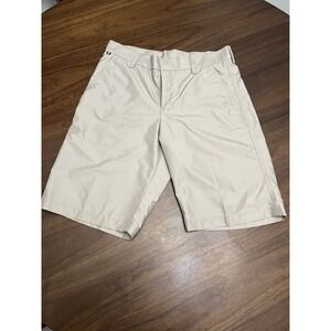 J.Lindeberg Men's Beige Golf  30 10" inseam Shorts Regular REGULAR MICRO TWILL